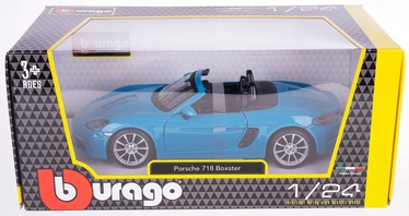 Bērnu rotaļu mašīnīte Bburago Porsche 718 Boxster, zila/melna