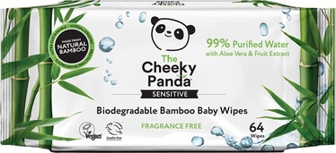 Mitrās salvetes Cheeky Panda Baby Wipes, 64 gab.