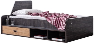 Кровать Kalune Design Doga Single Bedstead, 90 x 190 cm, ореховый/антрацитовый