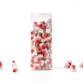 Выключатель Keychron Kailh Box Switch Set Cream 110 pcs, прозрачный/красный