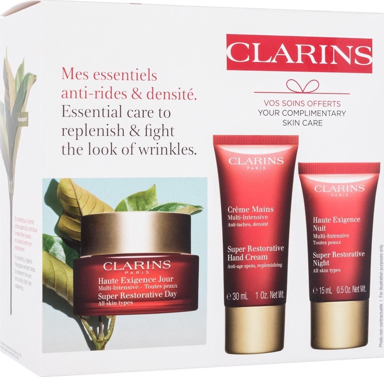Sejas kopšanas līdzekļu komplekts sievietēm Clarins Essential Care To Replenish & Fight The Look Of Wrinkles, sievietēm