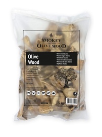 Puutükid Smokey Olive Wood, oliivipuu, 5 kg, pruun