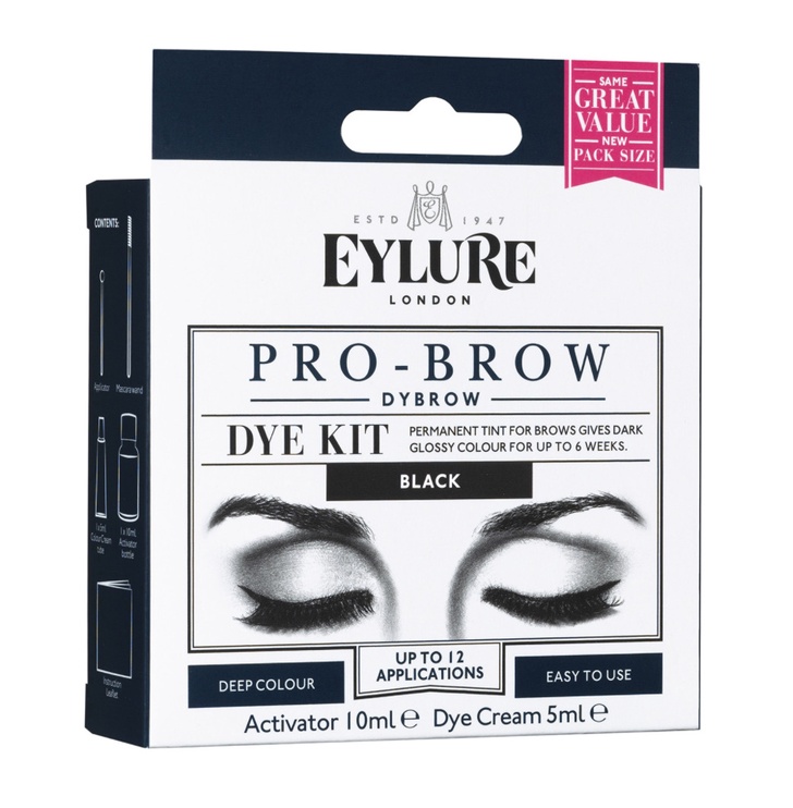 Uzacu un skropstu krāsa Eylure Pro-Brow Dybrow Black