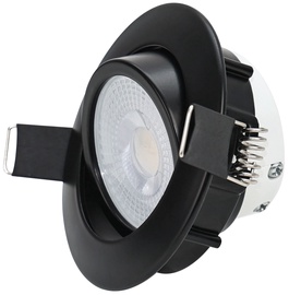 Iebūvēta lampa padziļinājums LEDlife Spotlight SP-07, 7W, 4000°K, LED, melna