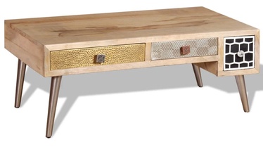 Kafijas galdiņš VLX Solid Mango, brūna, 1050 mm x 550 mm x 410 mm