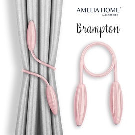 Aizkaru piederumi AmeliaHome Brampton, 38 cm, rozā, 2 gab.