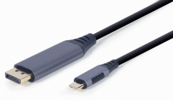 Кабель Gembird CC-USB3C-DPF-01-6 Display port male, USB Type C, 1.8 м, серый