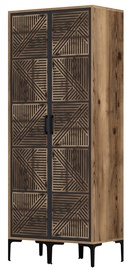 Spinta Kalune Design Kumsal PP, riešuto/antracito, 47.5 cm x 80 cm x 201.4 cm