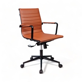 Krēsls Kalune Design Bety Work 516LMT1121, 88 x 63 x 56 cm, brūna/oranža