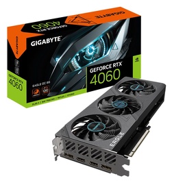 Videokarte Gigabyte GeForce RTX™ 4060 GV-N4060EAGLE OC-8GD, 8 GB, GDDR6