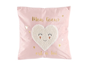 Декоративная подушка Douceur Lilylove, розовый, 40 см x 40 см