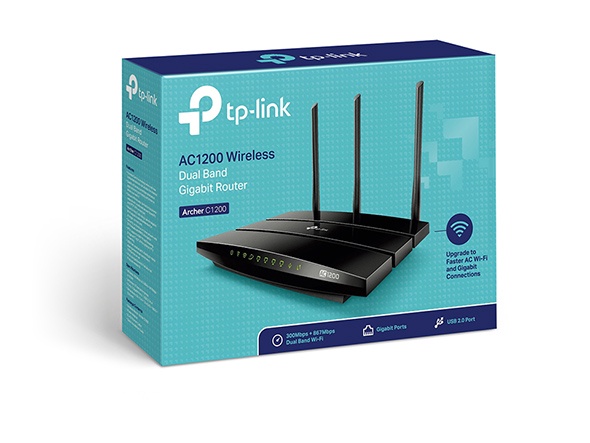 Maršrutizatorius TP-Link Archer C1200, juoda