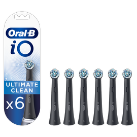 Насадка на зубную щетку Braun Oral-B iO Ultimate Clean CB-6, черный, 6 шт.