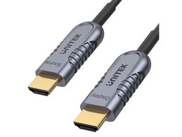 Kabelis Unitek Optic Cable HDMI, HDMI, 20 m, pilka