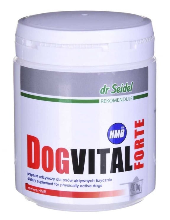Vitamīni Dermapharm Dog Vital Forte nutritional preparation with HMB, 0.4 kg