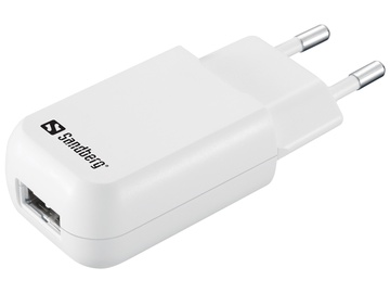 Зарядное устройство для телефона Sandberg, USB/AC/DC, белый/черный