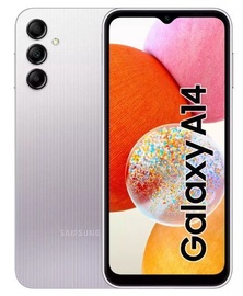 Mobilais telefons Galaxy A14, sudraba, 4GB/64GB