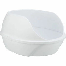 Кошачий туалет с рамкой Trixie Simao 40221, белый, oткрытый, 58 см x 48 см x 30 см