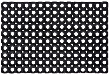 Durvju paklājs Domino, melna, 600 mm x 400 mm