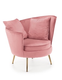 Fotelis Almond, rožinis, 90 cm x 90 cm x 87 cm