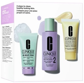 Sejas kopšanas līdzekļu komplekts sievietēm Clinique 3-Step Skin Care, 120 ml, sievietēm