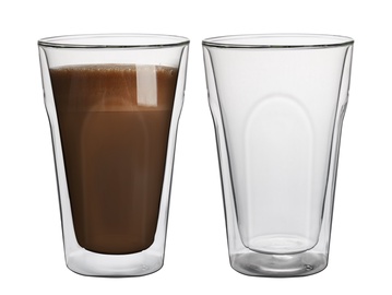 Набор стаканов с двойными стенками Florina 3K6606, прозрачный, 0.4 л