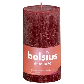 Свеча цилиндрическая Bolsius Rustic Shine Velvet, 60 час