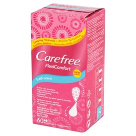 Higiēniskie ieliktnīši Carefree Carefree Flexi Comfort Cotton Feel Fresh Scent, Normal, 60 gab.
