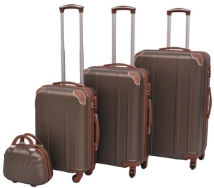 Koferu komplekts VLX Hardcase Trolley Set 91194, brūna, 480 x 280 x 760 mm