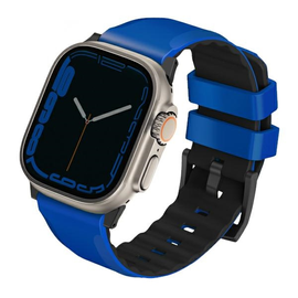 Siksniņa Uniq Strap Linus Apple Watch 1/2/3/4/5/6/7/8/SE/SE2/Ultra 42/44/45/49mm, zila