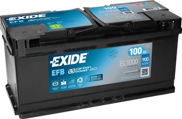 Akumulators Exide EL1000, 12 V, 100 Ah, 850 A