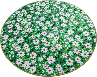 Vannas istabas paklājs Foutastic Cladant 359CHL4887, balta/dzeltena/zaļa, 160 cm x 160 cm
