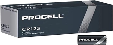 Baterijas Duracell Procell, CR123A, 3 V, 10 gab.
