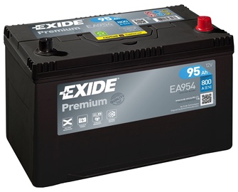 Аккумулятор Exide Premium EA954, 12 В, 95 Ач, 800 а