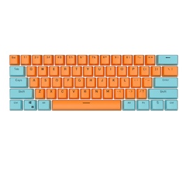 Чехол на клавиатуру Royal Kludge OEM PBT Keycaps 104 pcs Qingcheng, синий/oранжевый
