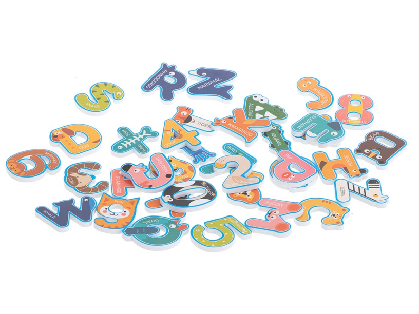 Набор игрушек для купания Letters Animals, 36 шт.
