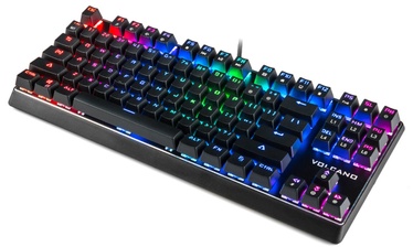 Klaviatūra Modecom Volcano Lanparty Outemu Brown EN, melna