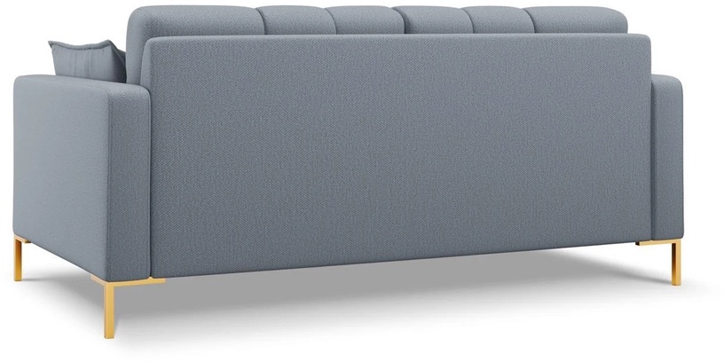 Dīvāns Micadoni Home Mamaia, gaiši zila, 152 x 92 cm x 75 cm