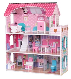 Mājas Dollhouse With Accessories And LED Lighting