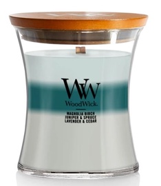 Свеча, ароматическая WoodWick Trilogy Medium Icy Woodland, 55 - 65 час, 275 г, 114 мм x 99 мм
