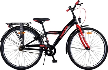 Vaikiškas dviratis, miesto Volare Thombike, juodas/raudonas, 26"