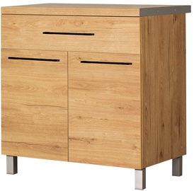 Нижний кухонный шкаф Bodzio Bellona KBE80DSF-DSC, дубовый, 60 см x 80 см x 86 см