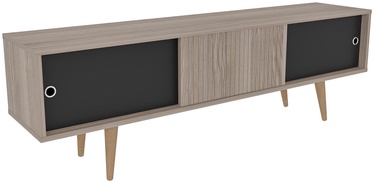 TV-laud Kalune Design Ecrin, must/tamm, 34.5 cm x 160 cm x 45 cm