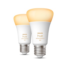 Spuldze Philips Hue Halogēnā spuldze, A60, 2200 - 6500 °K, E27, 6 W, 570 - 830 lm, 2 gab.
