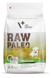 Sausā suņu barība Raw Paleo Mini Size Puppy Turkey, tītara gaļa, 2.5 kg