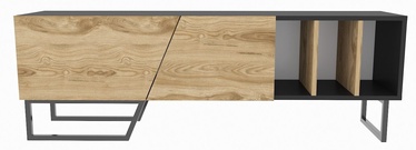TV-laud Kalune Design Linossa, must/tamm, 350 mm x 1500 mm x 505 mm