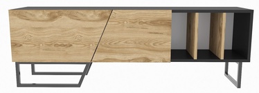TV-laud Kalune Design Linossa, must/tamm, 35 cm x 150 cm x 50.5 cm