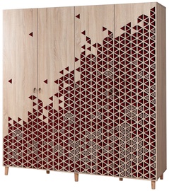 Skapis Kalune Design IMAJ-122, sonoma ozols, 180 cm x 52 cm x 192 cm