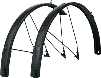 Porikaitse SKS Bluemels Style MUDG350, alumiinium/plastik, must, 28", 2 tk