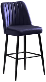 Bāra krēsls Kalune Design Vento 107BCK1151, zila/melna, 45 cm x 49 cm x 99 cm, 2 gab.